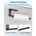 thumbnail image 5 of Stainless Steel Paper Towel Holder – Self-Adhesive & Screw Mount Options, Under Cabinet or Wall Mount, Waterproof & Rustproof Design, 5 of 9