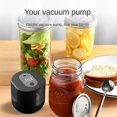 thumbnail image 4 of Electric Mason Jar Vacuum Sealer Kit Cordless Automatic Jar Sealer Set for Food Storage and Fermentation with Mason Jar Lids, 4 of 5