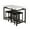 White, variant on 5 Piece Counter Height Dining Set, Industrial Dining Room Table Sets, Rectangle Pub Table Set with 4 Stools, Breakfast Nook Table Set, 47.2'' L X 23.62'' W X 36.42'' H, TE197