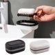 thumbnail image 1 of Estuche de jabón de viaje Recipiente de jabón portátil con tapa | Caja de jabón de plástico PE duro a prueba de fugas con bandeja de drenaje extraíble | Compacto para ducha, bañera, baño, gimnasio, 1 of 6