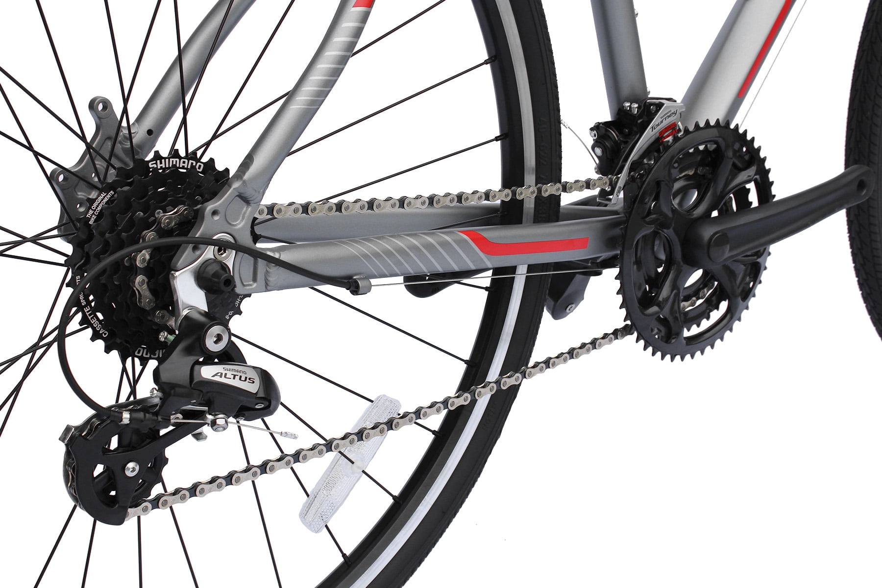 Wonder Wheels 26" Gray 8-Speed Mountain Bicycle