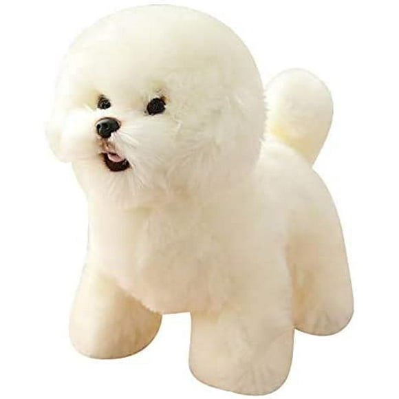 Plush Pomeran's Bichon Labrador Bernard Schnauzer Pomer Dog Dolls Lifelike Stuffed Dogs Plush Pet Toy Realistic Dog Toy Bichon38x16x28cm (Size : Bichon38X16X28cm)