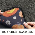 thumbnail image 6 of Halloween Pumpkin Front Door Mat Anti Slip Evil Pumpkin Ghost Doormat Friendly for Door Kitchen Bathroom Bedroom Crystal Velvet 30x17 Inches, 6 of 7