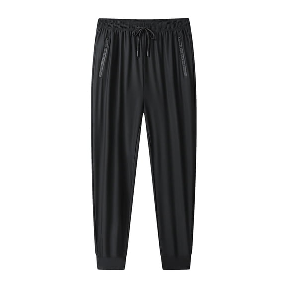Men's Breathable Loose Fit Air Conditioning Sports Pants Ice Silk Trousers For Summer Outdoors