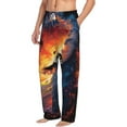 thumbnail image 6 of Susaid Sunset Surfing Silhouette Print Mens Pajama Pants Set Sleep & Lounge Pants, PJ Bottoms with Pockets and Button Fly-X-Large, 6 of 6