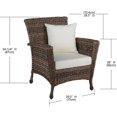 thumbnail image 2 of W Unlimited SW1529C Outdoor Faux Sea Grass Garden Armchair, 2 of 2