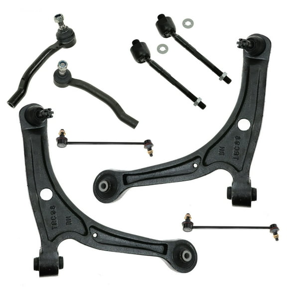 TRQ Tie Rod End Sway Bar Link Lower Control Arm Suspension Steering Kit Set 8pc PSA59357