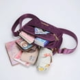 thumbnail image 3 of Fashion Women Comfortable Embroidery Messenger Bag Zipper Underarm Bag Shoulder Bag Ladies Handbag Crossbody Bag PURPLE, 3 of 8