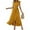 Yellow, variant on Uaswgudfs Sleeveless V-Neck Wrap Midi Sundress - Summer Dresses for Women 2025 Casual Dress with Ruffled Hem & Self-Tie Belt for Garden Occasions Wine XL