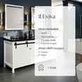 thumbnail image 7 of Eviva Dallas 72 in. White Bathroom Vanity with Absolute Black Granite Countertop, 7 of 7