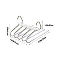 thumbnail image 3 of Pants Hanger Under 5 ! Kadlawus Stainless Steel Trouser Rack, Multi Layer Hanger, Closet Organizer for Pants Skirts, Non Slip Pants Hanger Space Saving, Durable Foldable, 3 of 6