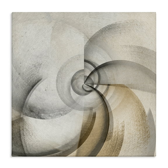 Stupell Industries Spinning Vortex Abstract Abstract Painting Wrapped Canvas Art Print Wall Art, 17 x 17