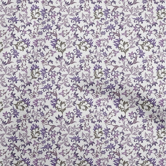 oneOone Silk Tabby White Fabric Asian Suzani Quilting Supplies Print Sewing Fabric By The Yard 42 Inch Wide