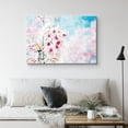 thumbnail image 2 of PixonSign Canvas Print Wall Art Cherry Blossoms in The Cloudy Sky Floral Wilderness Mixed Media Realism Glam Whimsical Multicolor Ultra for Living Room, Bedroom, Office - 12"x18", 2 of 5