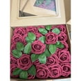 thumbnail image 3 of Ramo de Rosas Artificiales de Bajo Mantenimiento Bewildely Decoración Carne Rosa, 3 of 6