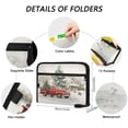 thumbnail image 3 of Accordion File Organizer with Zip Closure 13 Pockets Expanding File Folder Letter A4 Paper Document Organizer for Home Office Truck with Christmas Decorations, 3 of 7