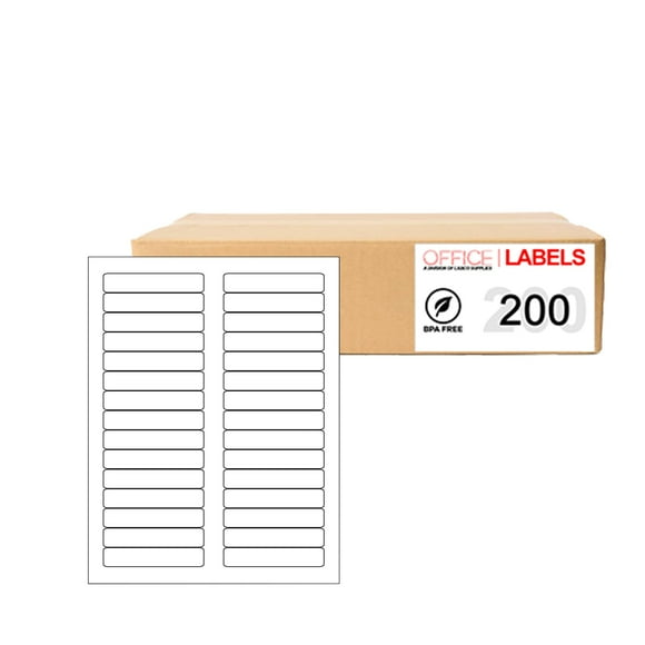 200 Sheets of Labels 2/3" x 3-7/16" 30up 6000 Labels 5366