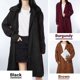 thumbnail image 3 of Abrigo de pana de gran tamaño para mujer, cuello vuelto, bolsillos laterales con botones, chaqueta d Abanopi Camello/Pequeña, 3 of 7