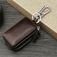 thumbnail image 3 of Anti-Theft Car Key Case RFID Key Fob Protector Pounch Leather Car Key Chain Keychain Holder with Metal Hook, 3 of 4