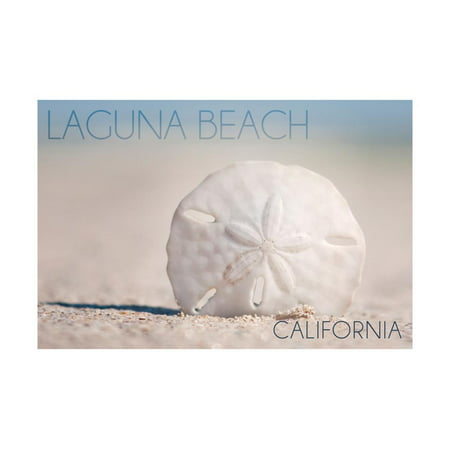 Laguna Beach, California - Sand Dollar and Beach Print Wall Art By Lantern