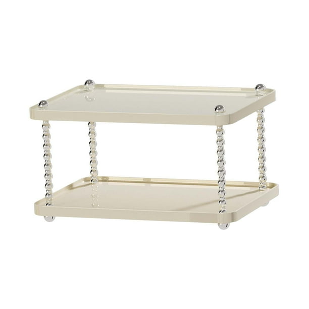 Estante de almacenamiento de maquillaje, soporte para tazas, llavero multiusos, soporte simple para tazas de café doble capa