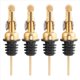 thumbnail image 1 of Weighted Stainless Steel Pourers, Auto Flip Olive Oil Dispenser Spout, Balsamic Vinegar Pour Spouts 4Pcs, 1 of 5