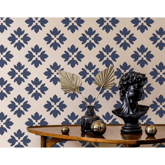 Geometric Pattern Stencil - Art and Wall Stencil (6"x6")