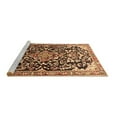 thumbnail image 2 of Ahgly Company Machine Washable Indoor Round Medallion Brown Traditional Area Rugs, 5' Round, 2 of 4