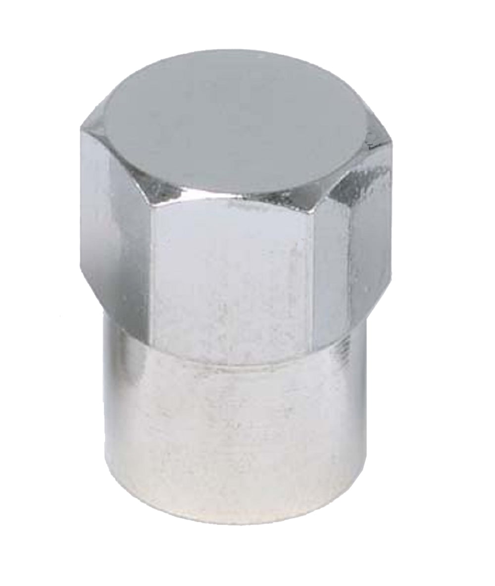100 Chromed Long Skirted Plastic Tire Valve Caps