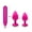 Pink, variant on TLUDA 4PCS Butt Plug for Women & Men, Anal Plug Set Training Kit, Butt Plug Trainer Set, Prostate Massager Anal Sex Toys,S-M-L-Black