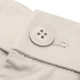thumbnail image 6 of HOOMEUMY Men's Baggy Cotton Shorts with Pockets Drawstring Lightweight Breathable Solid Color Summer Beach Knee Length Shorts Beige M, 6 of 8