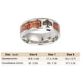 thumbnail image 4 of Anillo Bang Minnieouse Unisex Acero inoxidable Tamaño 6 8, 4 of 6