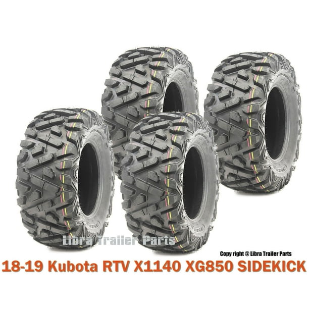 4 WANDA ATV tires 25x1012 P350 fit 1819 Kubota RTV X1140 XG850 SIDEKICK