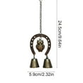 thumbnail image 3 of Horseshoe Wind Chime for Good Luck - Metal Wind Chimes Outdoor Decor with Small Bells, 13.8 Inch Feng Shui Patio Garden Decor, Horse Year Gift for Home, Courtyard, Terrace, 3 of 6