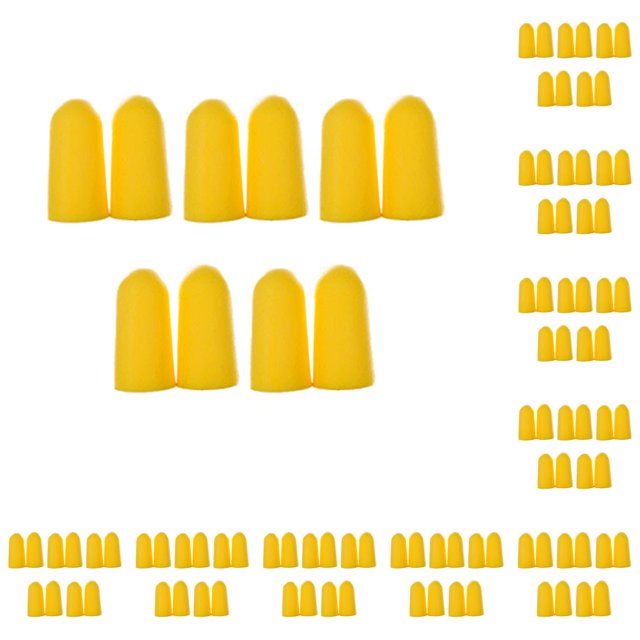Qarigey Paquete de 10 tapones para los oídos de viaje, sueño, prevención de ruido, aislamiento, naranja Type1 NO1