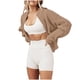 thumbnail image 2 of Suéter de mujer con cuello redondo y cremallera, cárdigan de punto holgado, chaqueta de manga larga, suéter, chaqueta, abrigo para mujer, 2 of 4