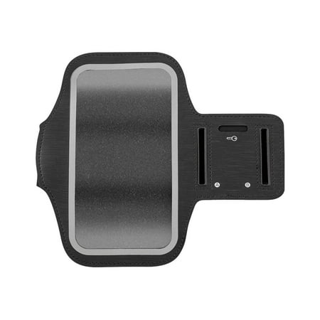 Insignia™ - Fitness Armband for Cell Phones with Screens up to 6.2" - Black