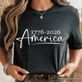 thumbnail image 6 of 250 Years American Anniversary T-Shirt, 4th of July Minimalistic Patriotic 1776&ndash;2026 Tee, 6 of 12