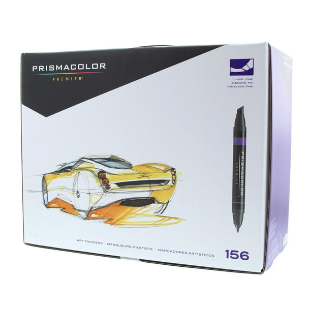 Prismacolor Premier Double-Ended Art Marker Set, Chisel/Fine, 156 ...