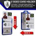 thumbnail image 5 of ID Stronghold RFID Blocking Secure Badge Holder 2 Card Duolite Blue, 5 of 5