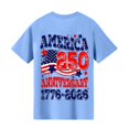 thumbnail image 6 of Grblisyd 4th of July Shirts Boys Girls American Flag USA Crew Neck T-Shirt Kids Patriotic Short Sleeve Tee Tops, 6 of 6