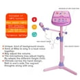 thumbnail image 2 of Kids Karaoke Machine Microphone Stand，Portable Children Karaoke Speaker Toys for Birthday(Pink), 2 of 6