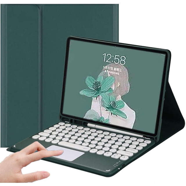 Funda con teclado PboyiqiS para Galaxy Tab A11 Plus 11" inalámbrica