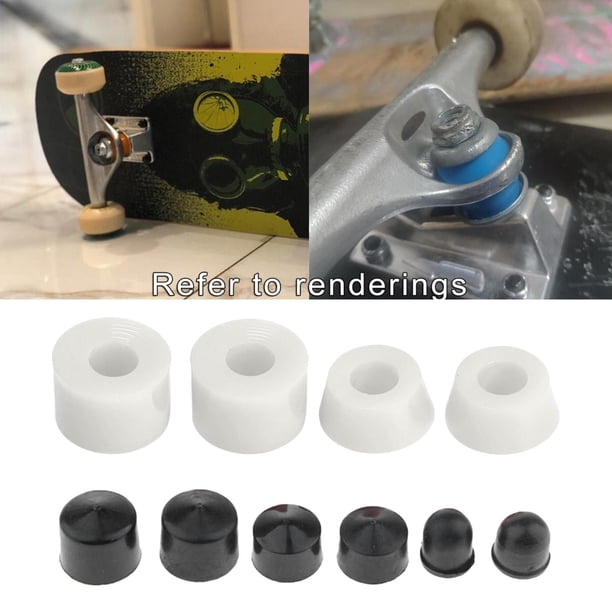 10 Piezas Bujes de Skateboard WAPE Lavadoras Blanco Shamjiam Buje de camión de monopatín