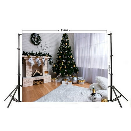 Image of 5X3FT Christmas Tree Xmas Photography Backdrop Photo Studio Background Props