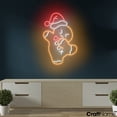 thumbnail image 2 of Craftnamesign Cool Gingerbread Man Neon Sign, Christmas LED Light For Shop Wall Art, 2 of 5