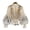 Apricot, variant on Women Party Shirt Flower Applique See-through Mesh Lantern Sleeve Thin Lace Shirring Elastic Cuff Round Neck Lady Spring Fall Blouse