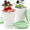 Green, variant on Gamexcel Ice Cream Containers 2 Pack Red, 1 Quart Each, Reusable Freezer Tubs with Silicone Lids, BPA Free
