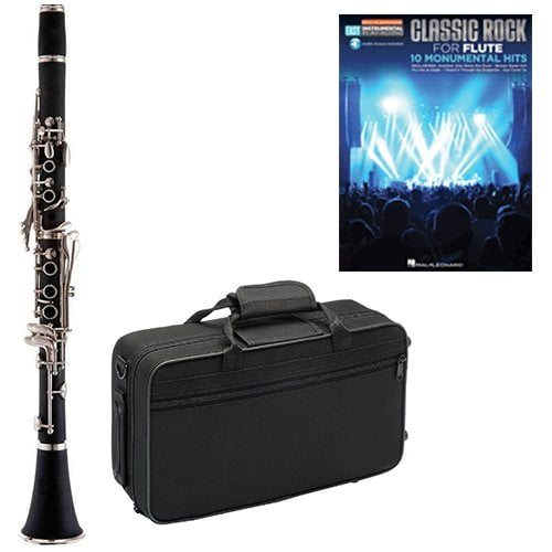 Classic Rock Clarinet Pack - Includes Clarinet w/Case & Accessories & Classic Rock Play Along Book