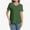Green, variant on Womens Short Sleeve Round Neck Shirts Summer Top Fashion Basic Tee